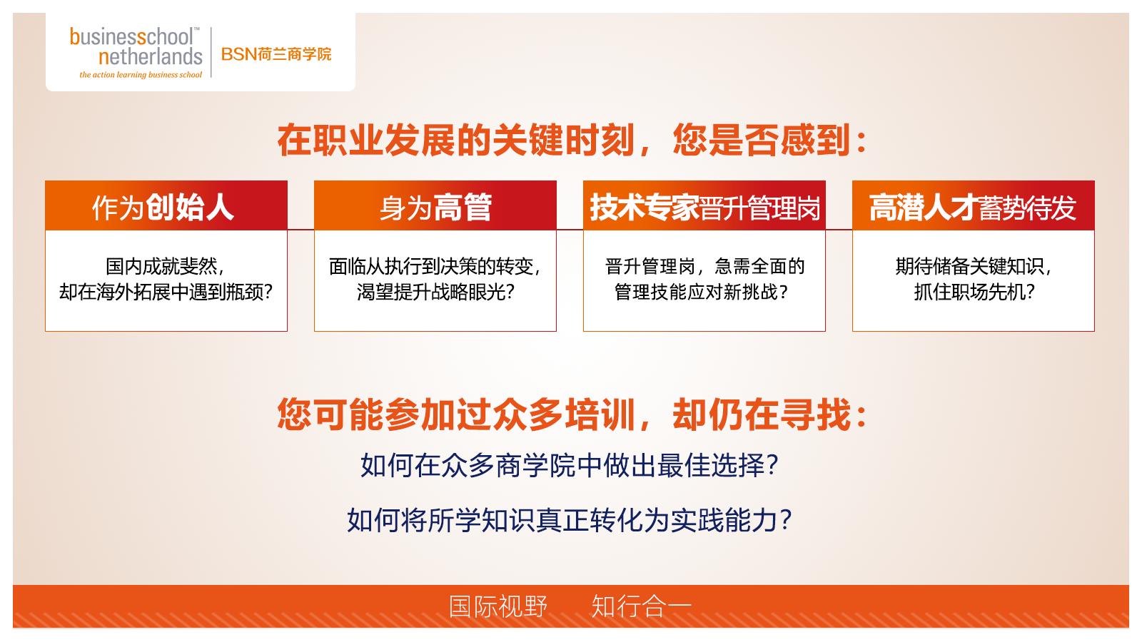 BSN荷蘭商學院MBA（線上）