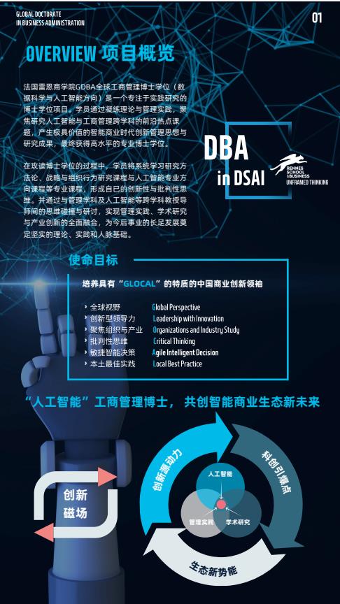 機(jī)器人與人工智能方向-全球工商管理博士（GDBA in R&Al）簡章-法國雷恩商學(xué)院