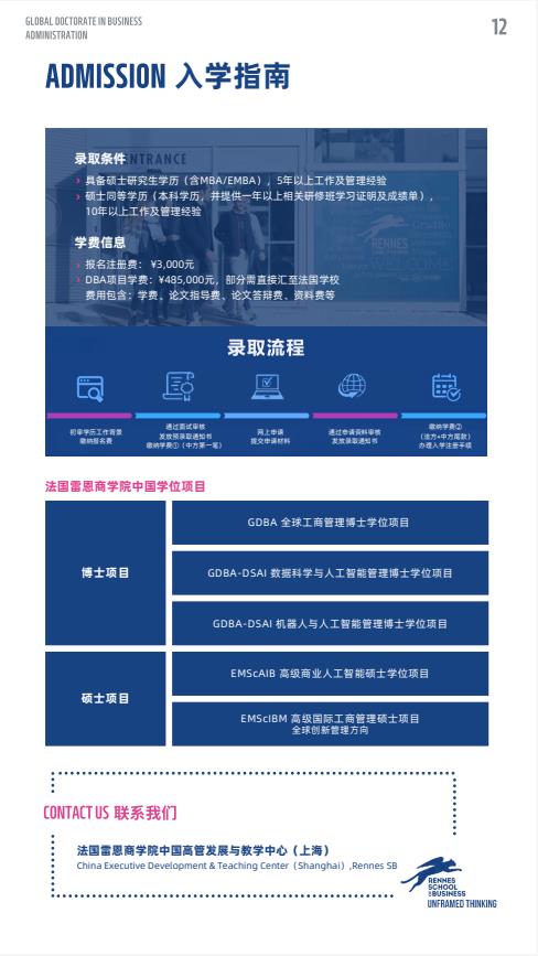 創(chuàng)新管理方向-全球工商管理博士（GDBA）簡章-法國雷恩商學院