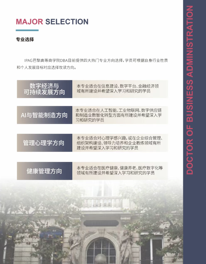 IPAG巴黎高等商學院DBA 