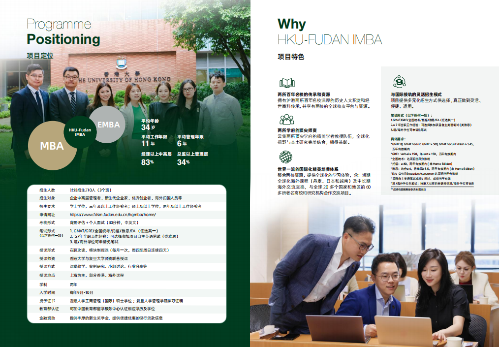 復旦大學-香港大學IMBA  